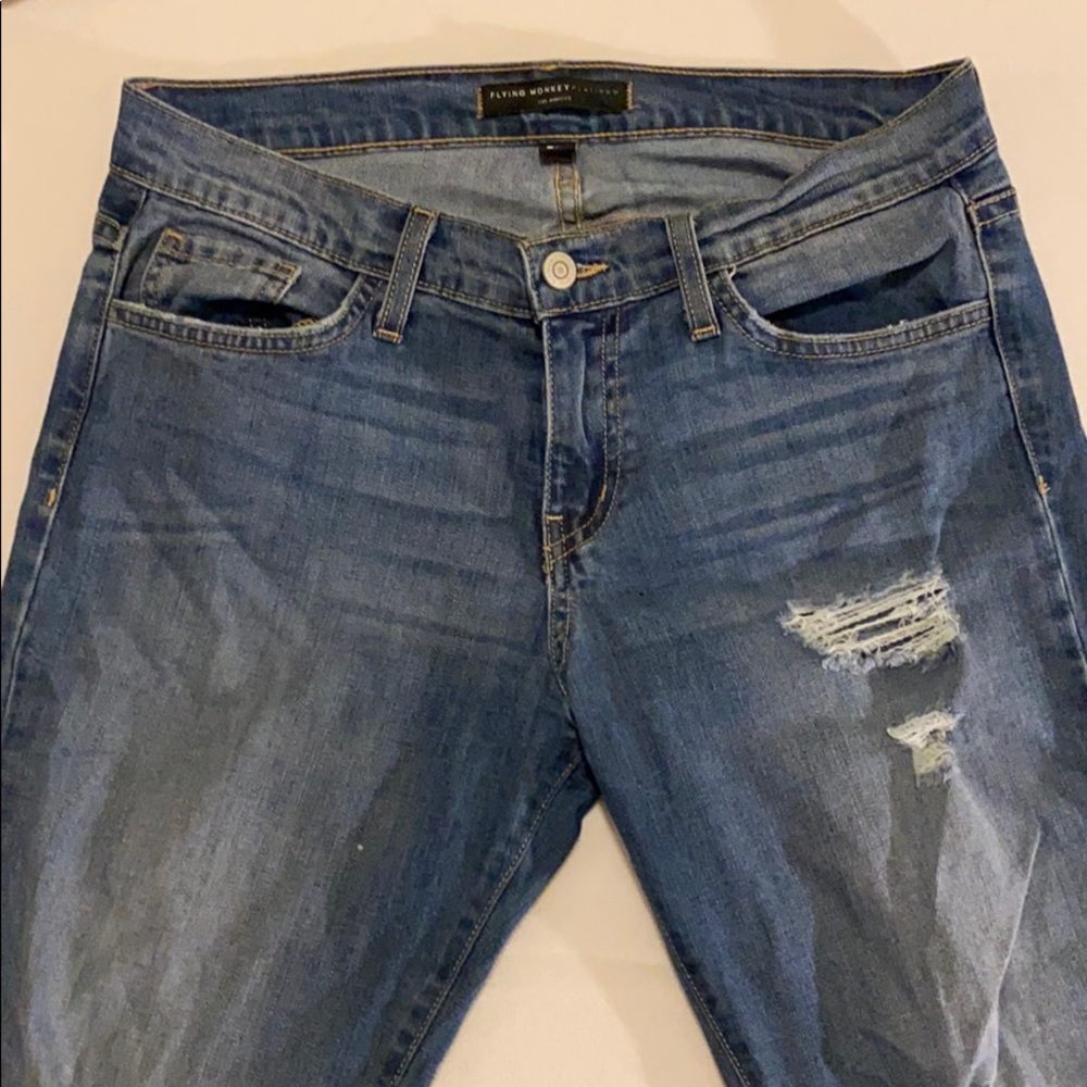 Low Rise Boyfriend Jeans